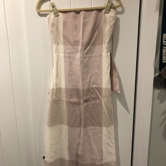 Theory Dresses & Skirts - Theory Pink Block Strapless Shift Dress